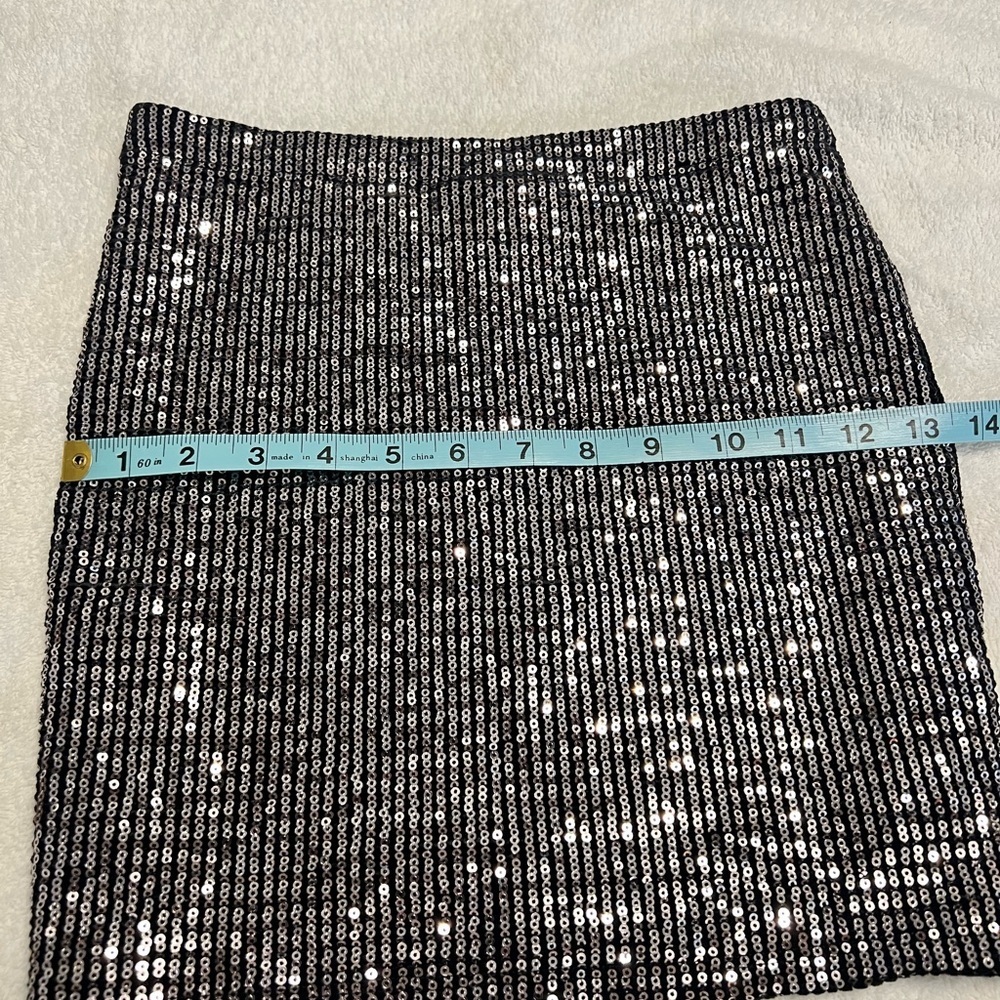 Chocolate Black Sequin Mini Skirt - Picture 5 of 5